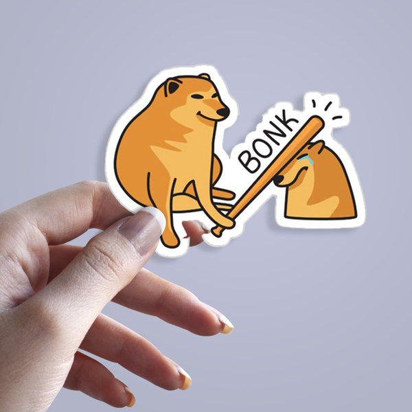استیکر bonk dog