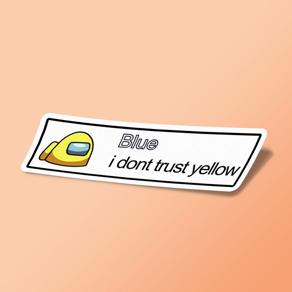 استیکر among us i dont trust