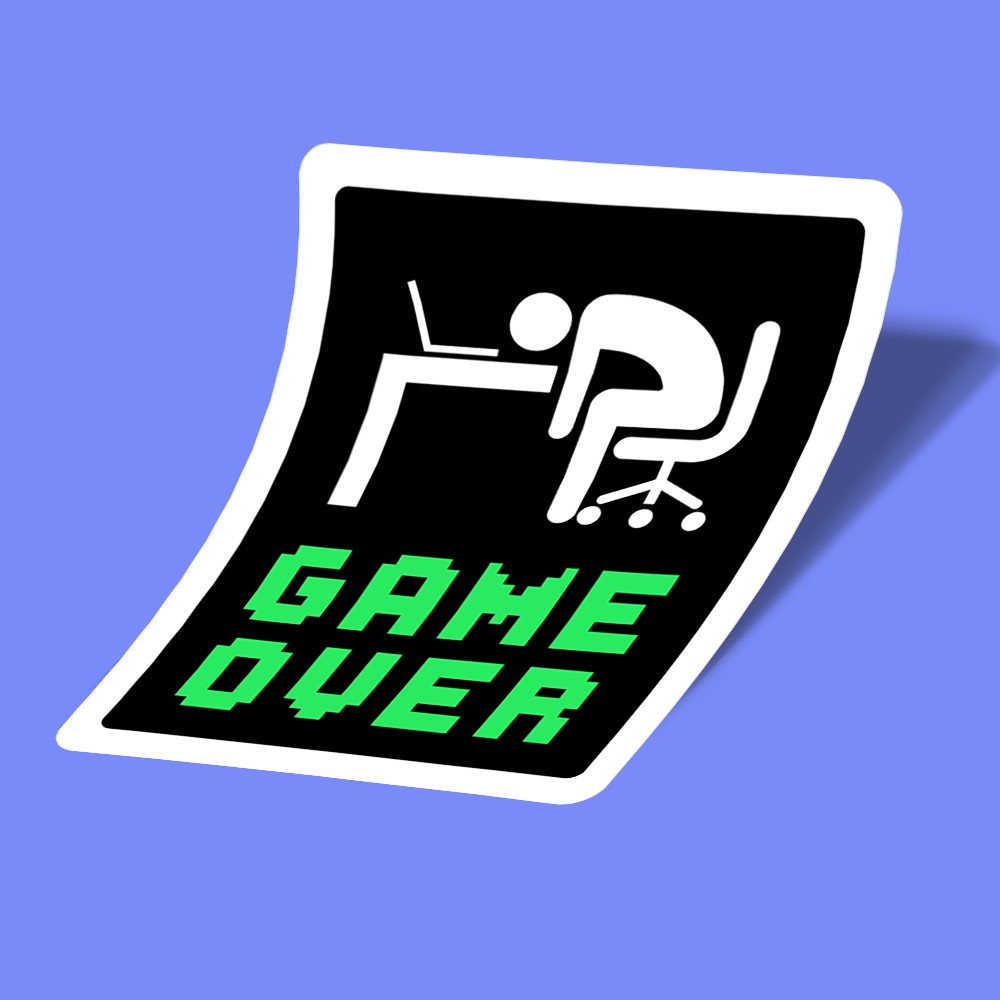 استیکر developer game over
