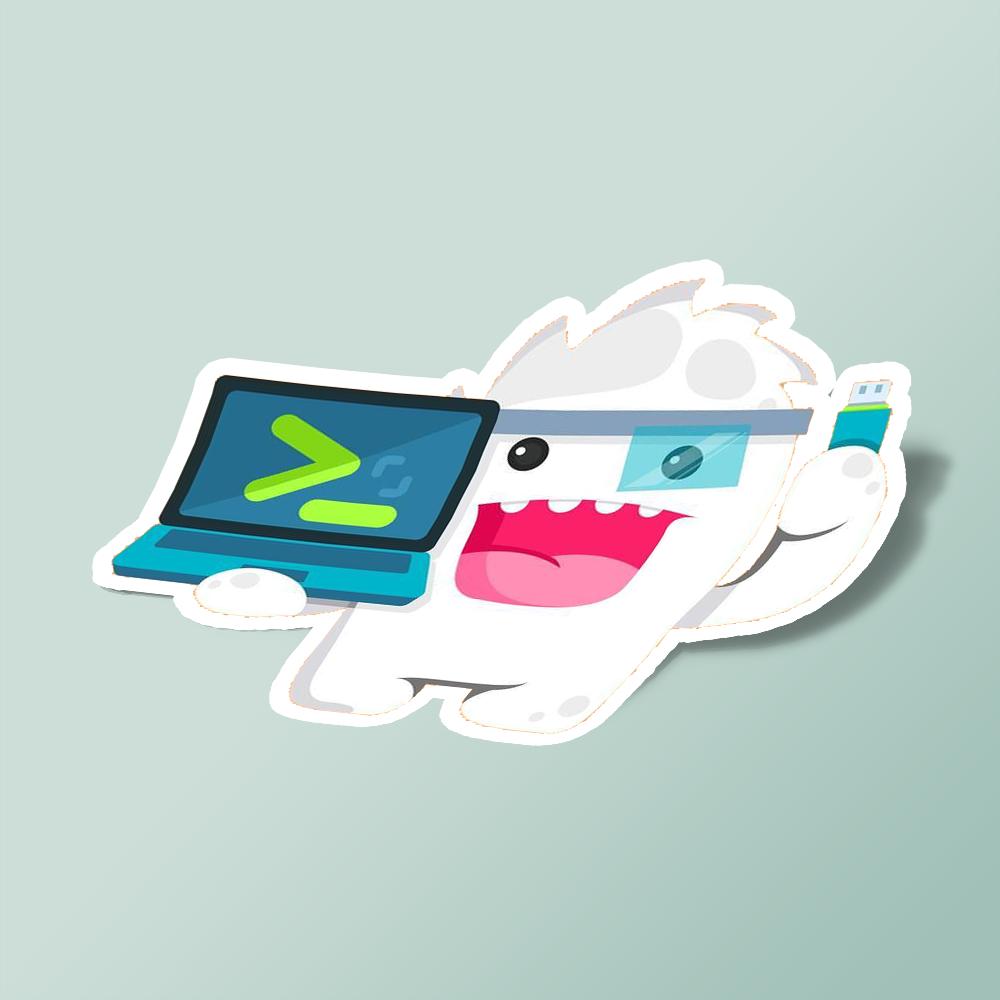 استیکر super meat boy command line