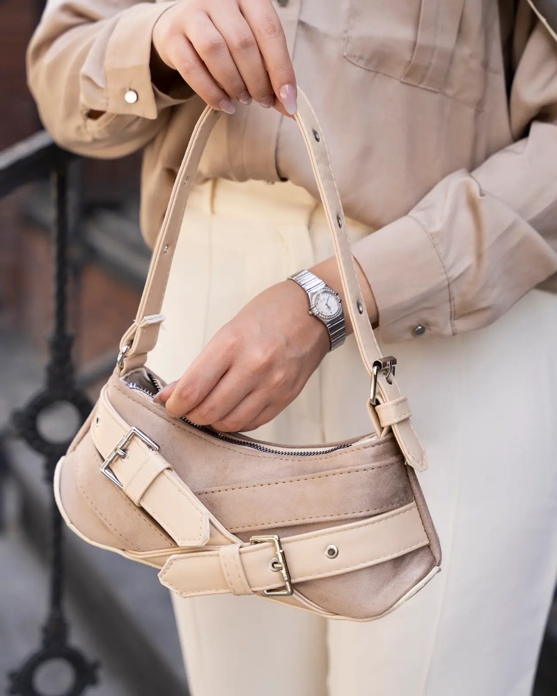 کیف دوشی مدل باکل (Buckle Bag) | کد ChB108