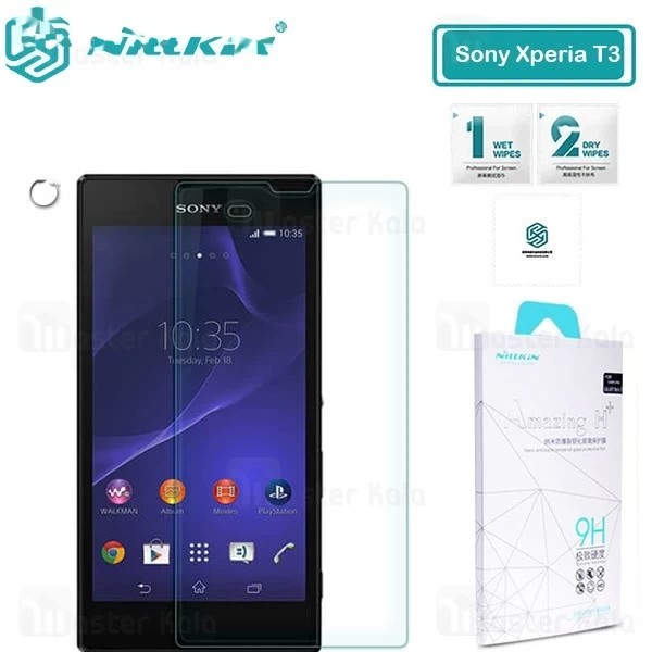 گلس نیلکین سونی Sony Xperia T3 / M50 Nillkin H Plus Glass