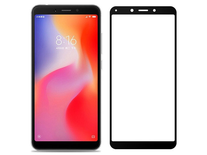 محافظ صفحه نمایش شیشه ای تمام چسب شیائومی Full Glass TT Screen Protector Xiaomi Redmi 6A