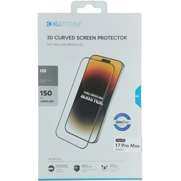 گلس kuzoom برای آیفون iphone 17 Pro Max
