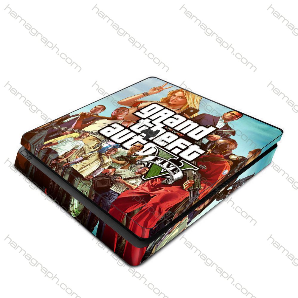 استیکر پلی استیشن طرح gta v