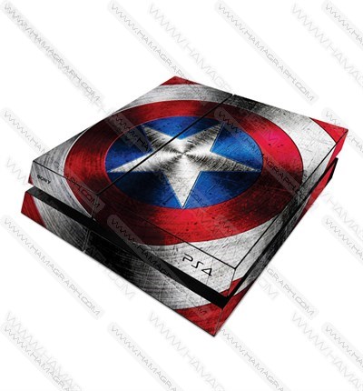 استیکر پلی استیشن4 cap america