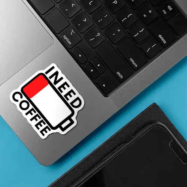 استیکر لپ تاپ طرح Coffee 5