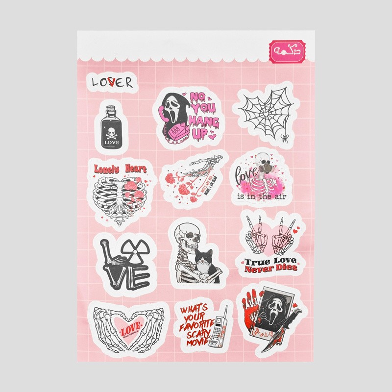 استیکر اسکلتی مدل Lover کد Hsm-006d1