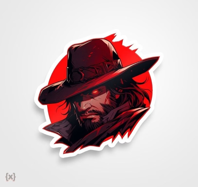 استیکر/ برچسب Red Dead 23