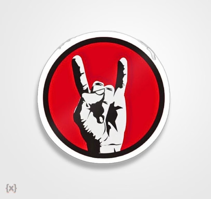 استیکر/ برچسب horns up