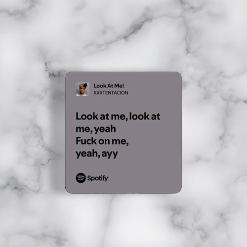 استیکر طرح اسپاتیفای (Look at Me)