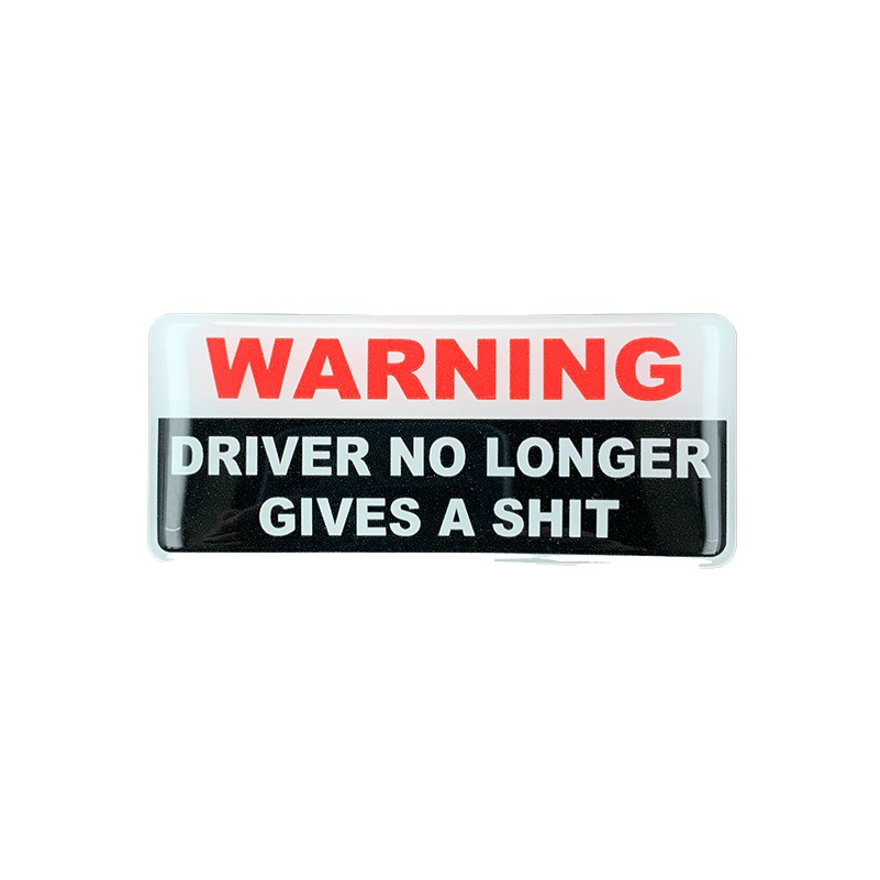 استیکر ژله ای warning – هشدار – 9 سانت