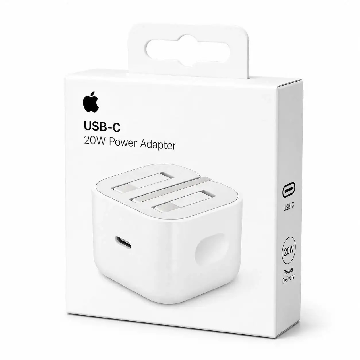 آداپتور برق اپل مدل USB-C 20W Power Adapter اصلی سفید