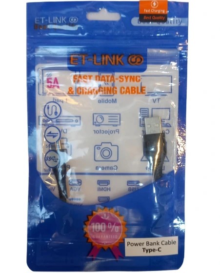 کابل شارژر پاوربانک ET-LINK TPC