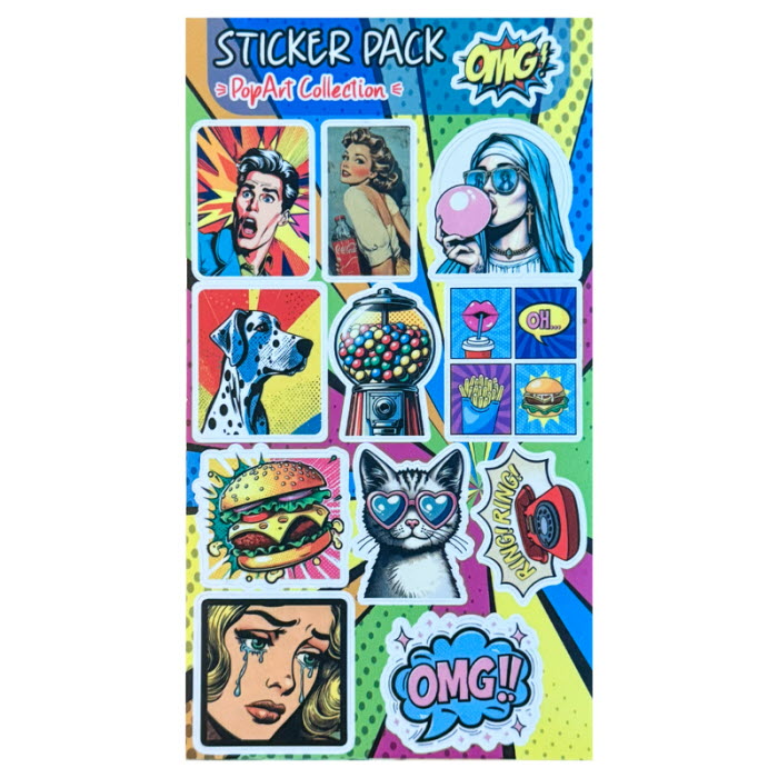 پک استیکر Pop Art