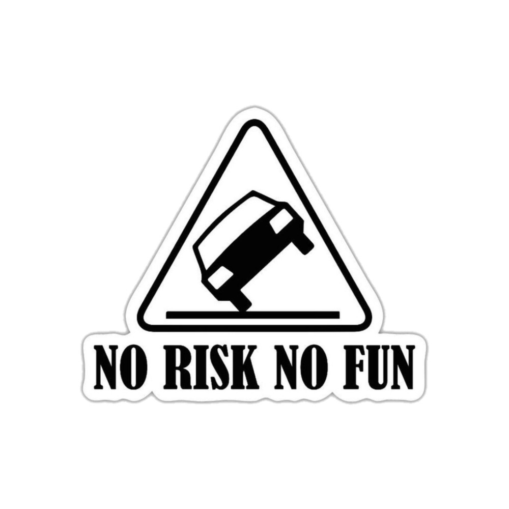 استیکر ماشین مدل No Risk No Fun