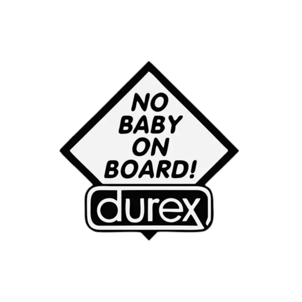 استیکرتکست ماشین No baby on board!