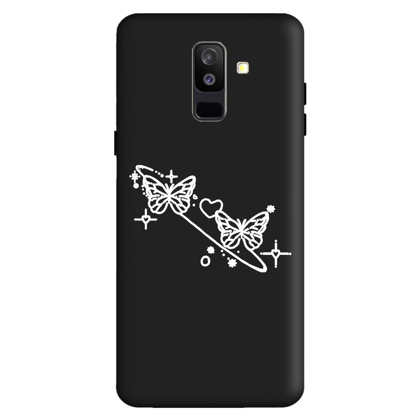قاب گوشی A6 PLUS طرح پروانه مشکی