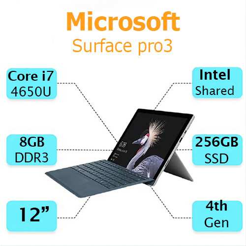 مایکروسافت سرفیس استوک مدل Surface Pro 3 i7-4/8/256