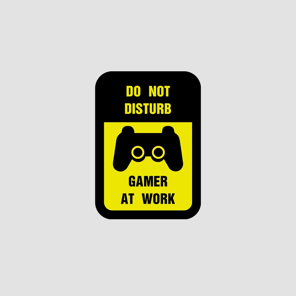 استیکر Gamer at work