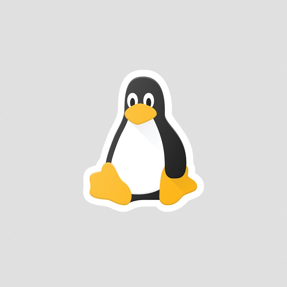 استیکر لوگوی Linux