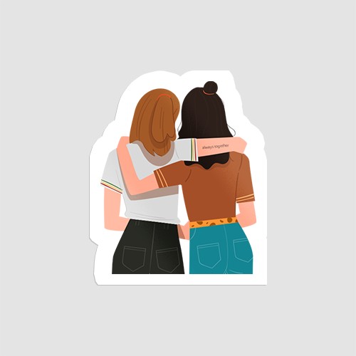 استیکر بهترین دوست ۵ - Always together