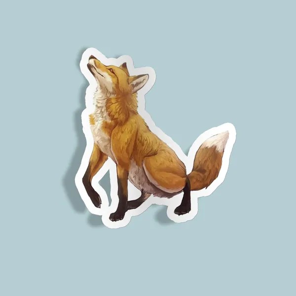 استیکر howling Fox