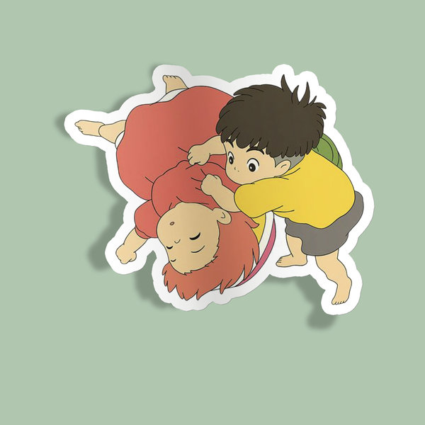 استیکر انیمه Ponyo Wake up