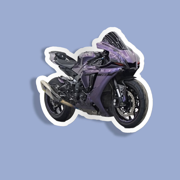 استیکر Purple sport motorcycle