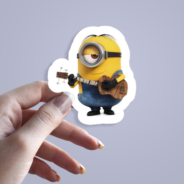 استیکر Minions Guitar