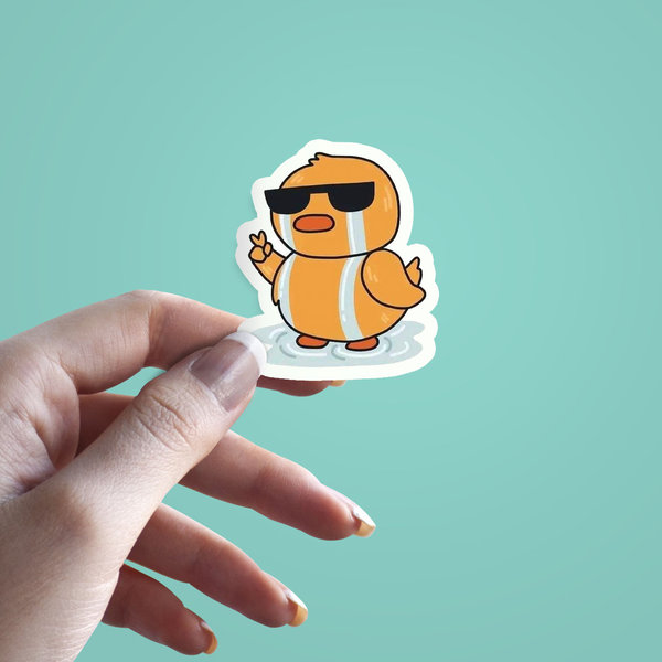 استیکر Baby duck crying