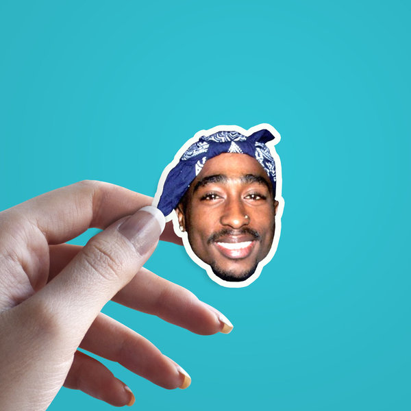 استیکر Tupac smiling