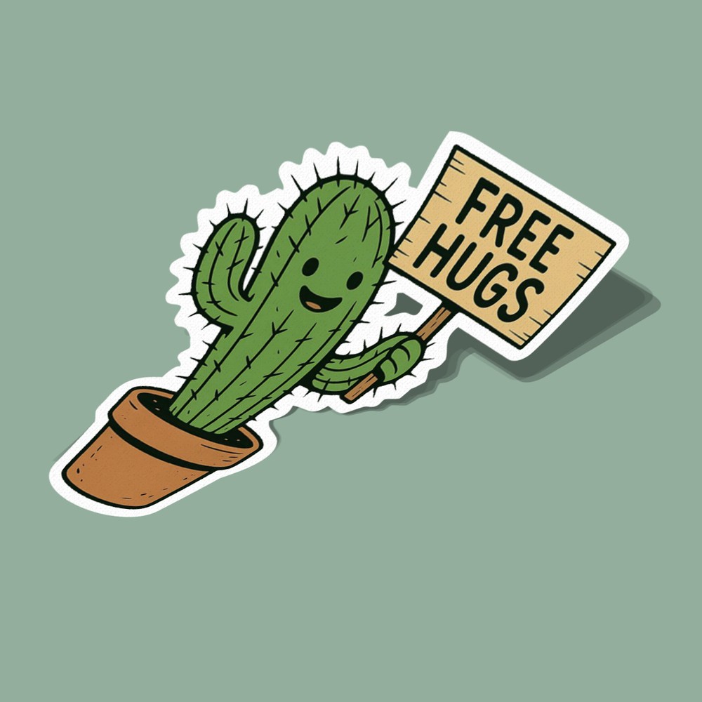 استیکر بغل رایگان Free Hugs