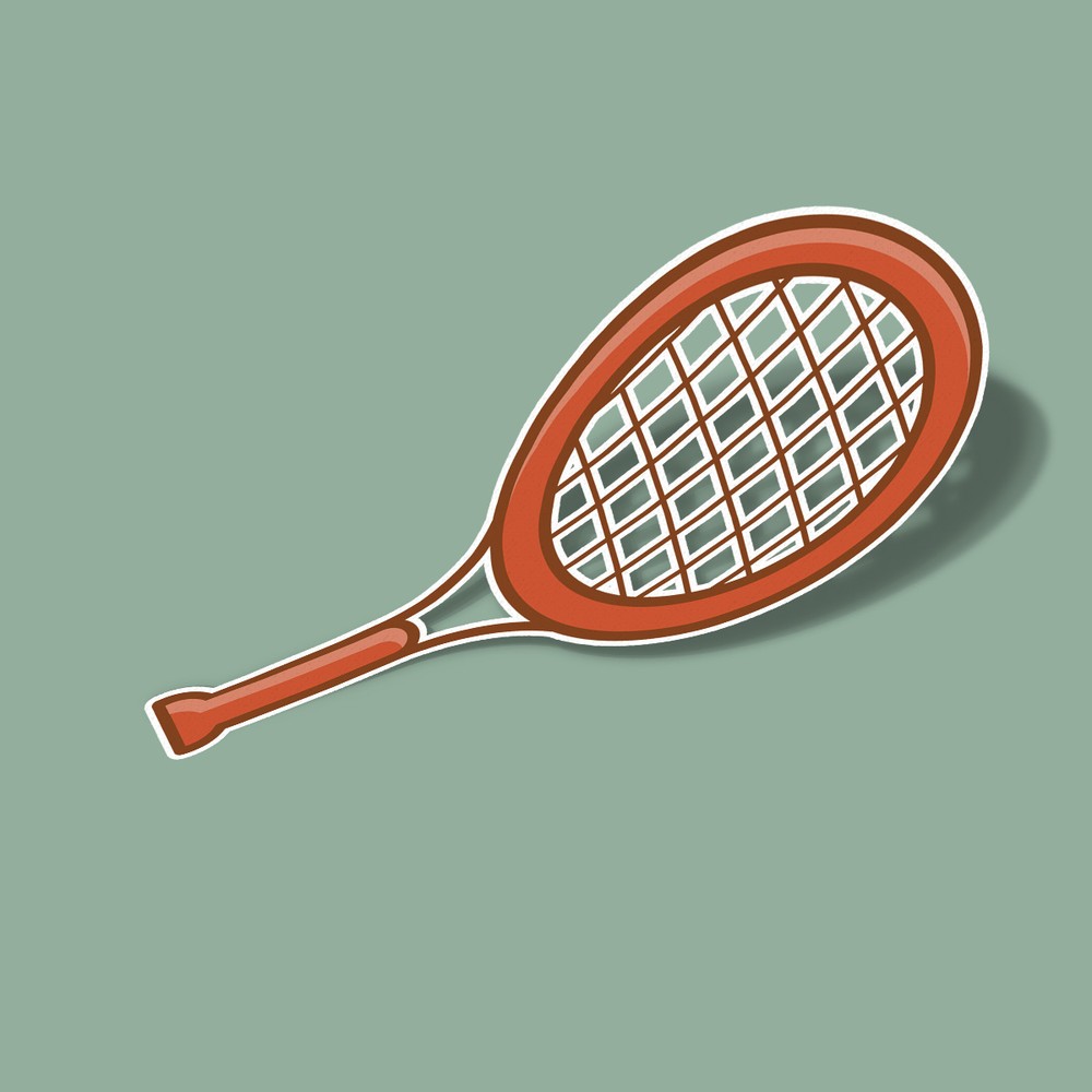 استیکر love & Racket