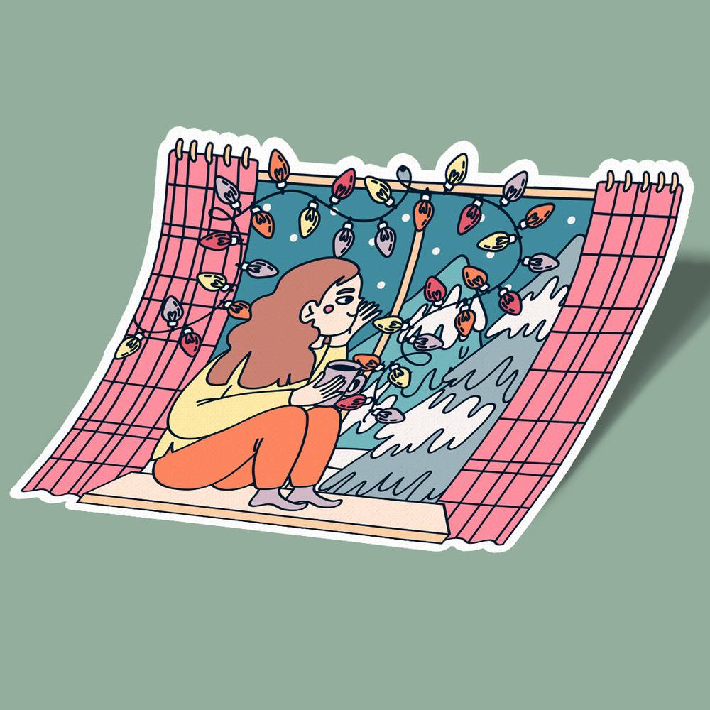 استیکر cozy time 1