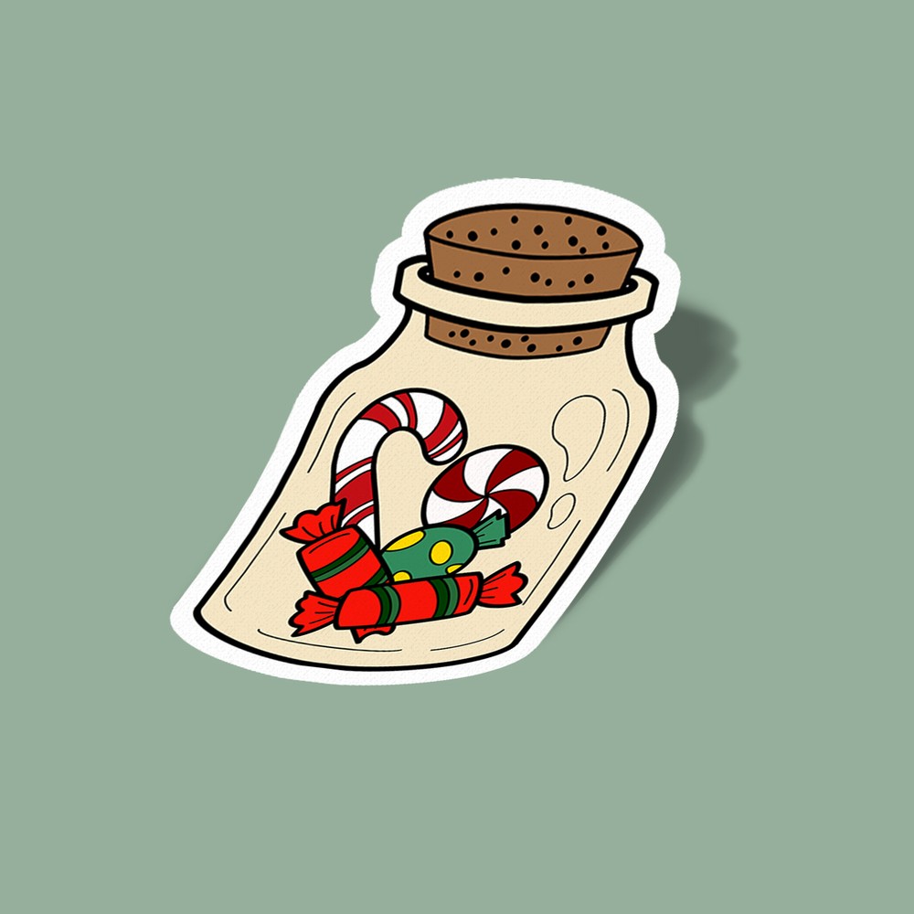 استیکر Christmas-14 Candy Jar