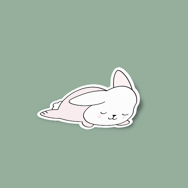 استیکر Sleepy Bunny