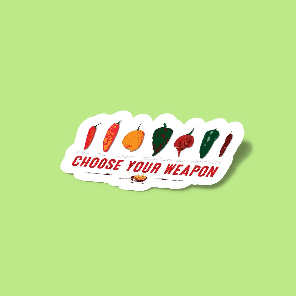 استیکر Choose Your Hot Peppers
