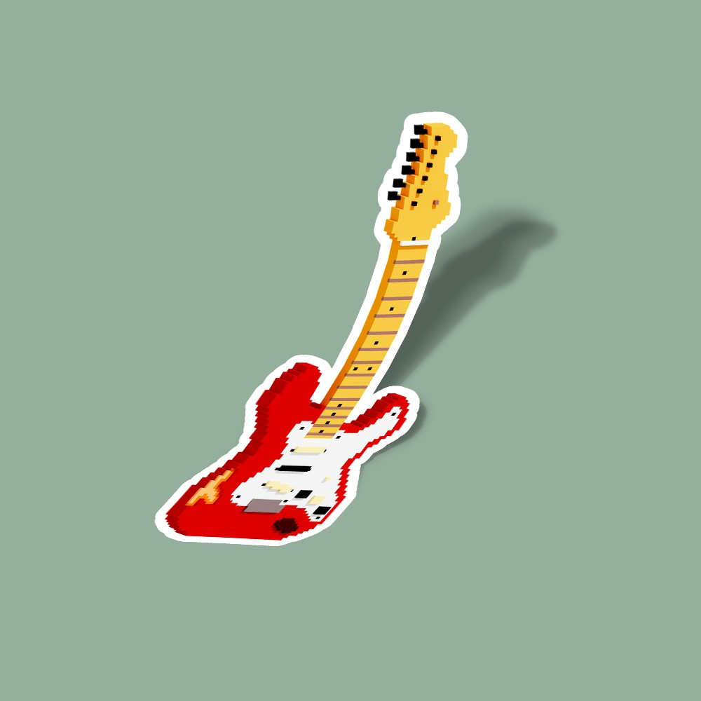 استیکر Electric Guitar