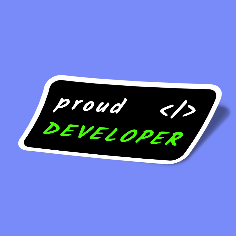 استیکر proud developer