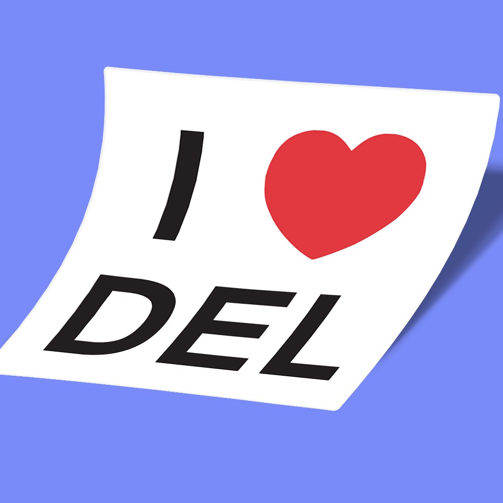 استیکر I Love Delhi