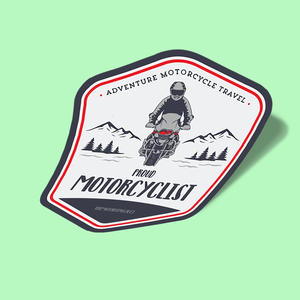 استیکر proud motorcyclist