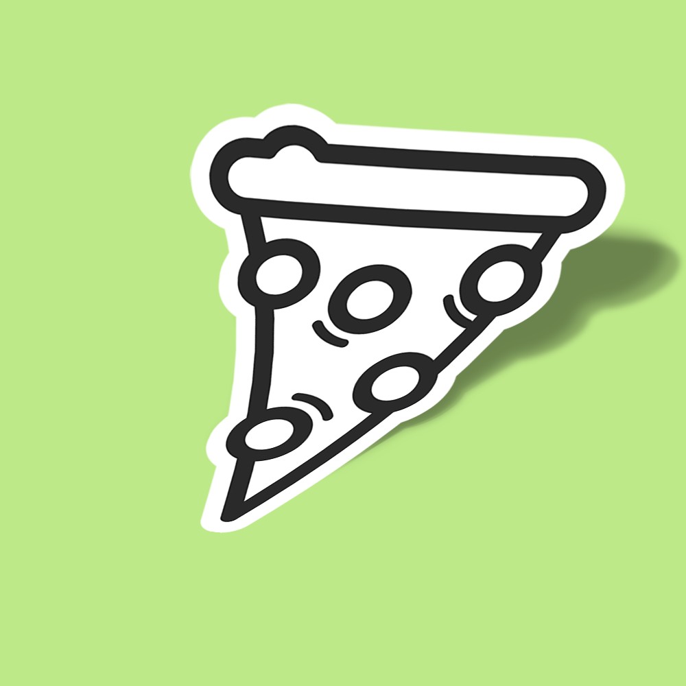 استیکر pizza sketch