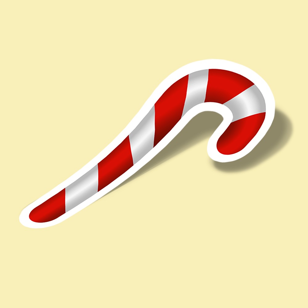 استیکر candy cane
