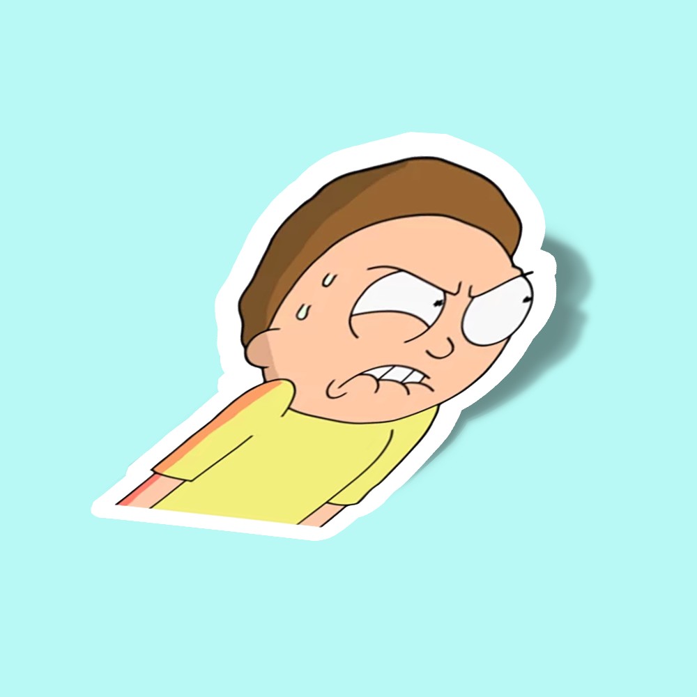 استیکر angry ff morty
