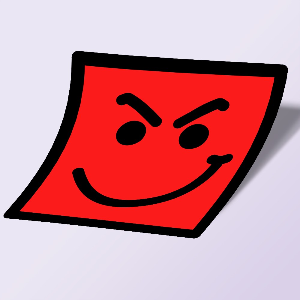 استیکر angry poster
