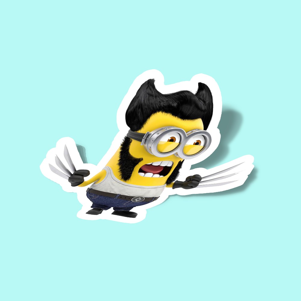 استیکر Minion Wolverine