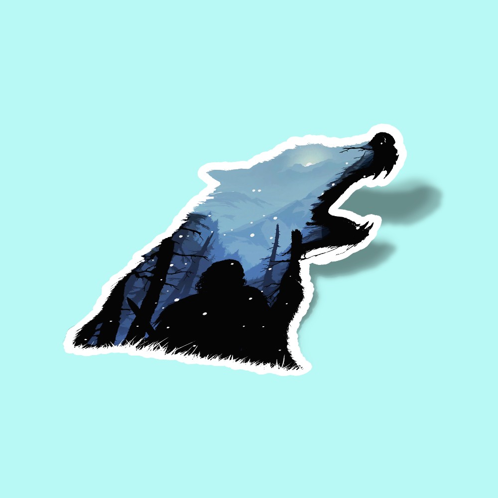 استیکر Jon Snow - King of The North