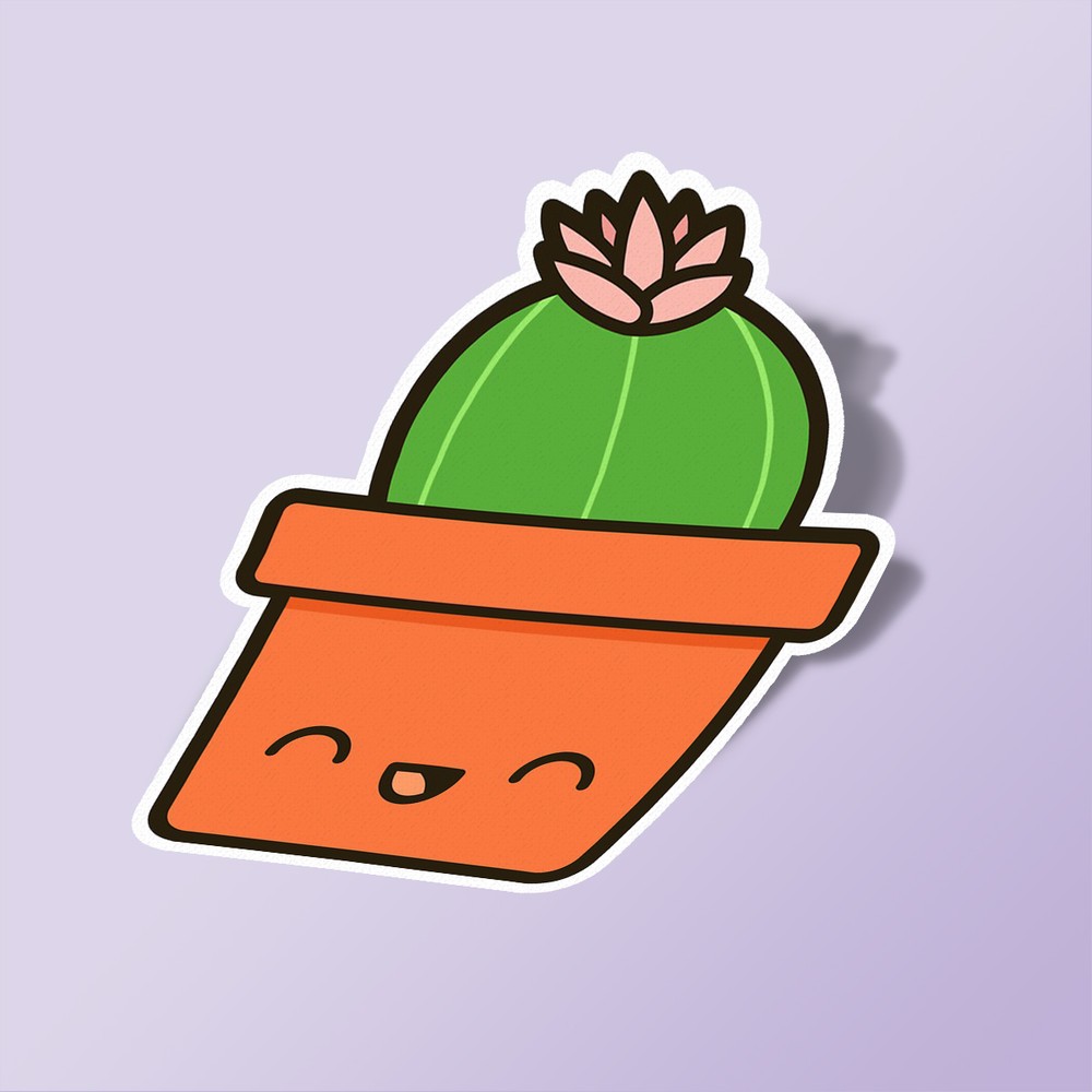 استیکر Happy Cactus