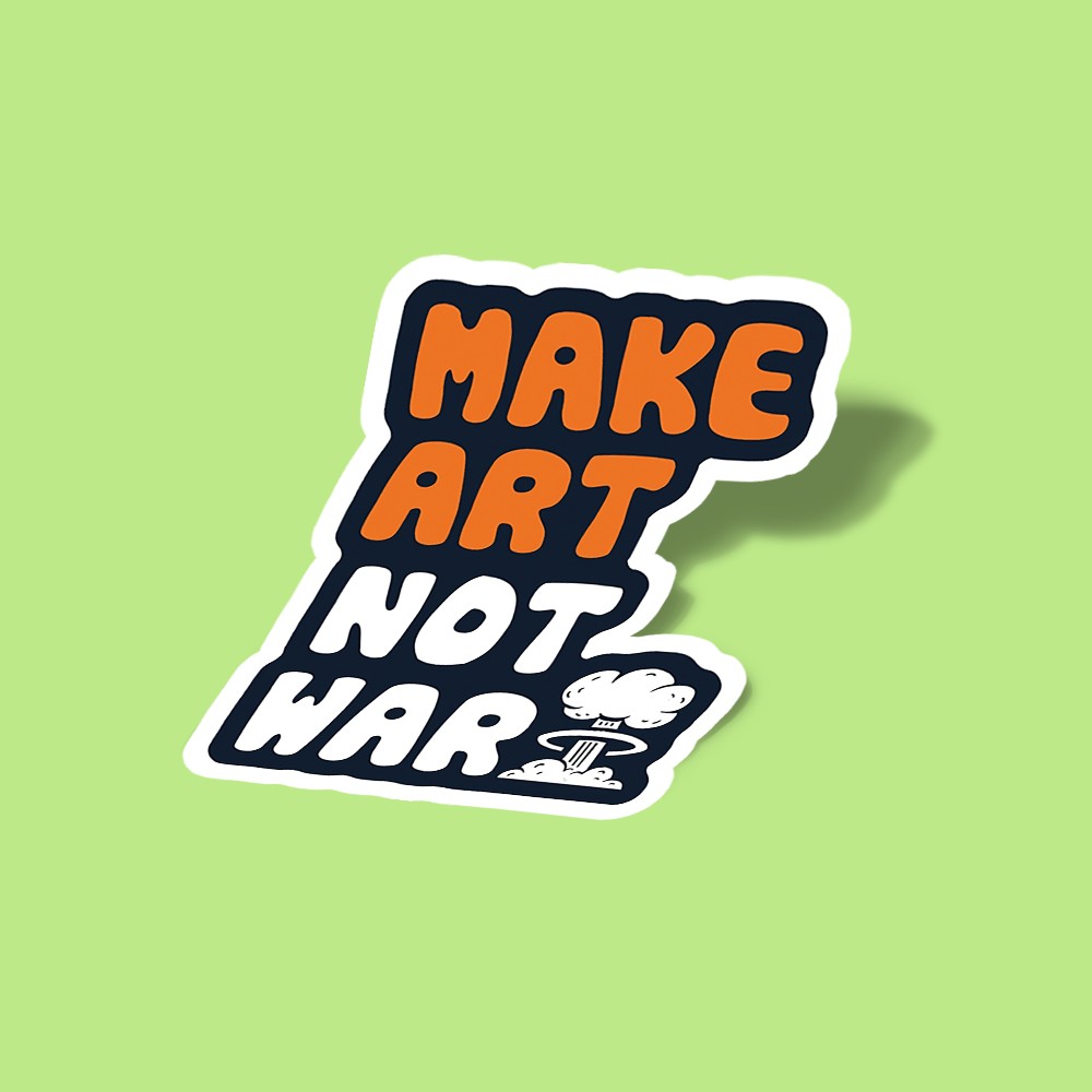 استیکر Make Art Not War